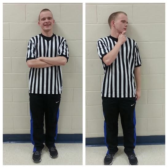 Tanner Kronshage took a shine to officiating the 2015 Dodgeball Tournament.