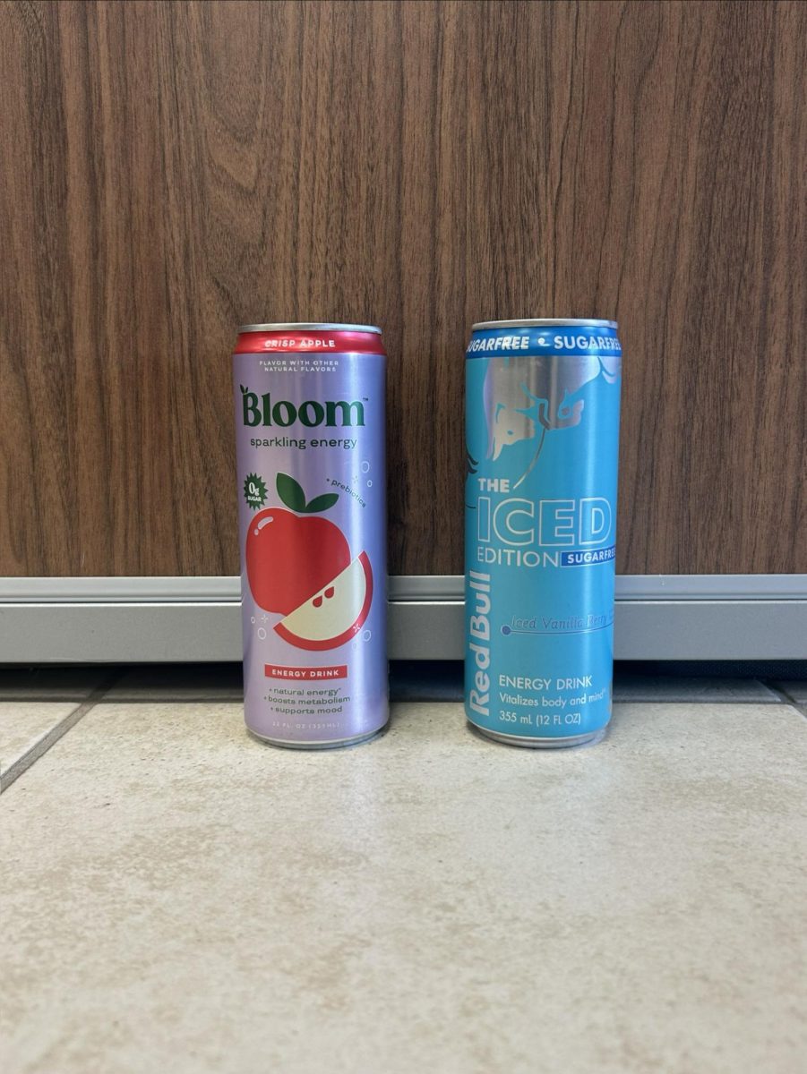 Bloom on the left and Red Bull on the right